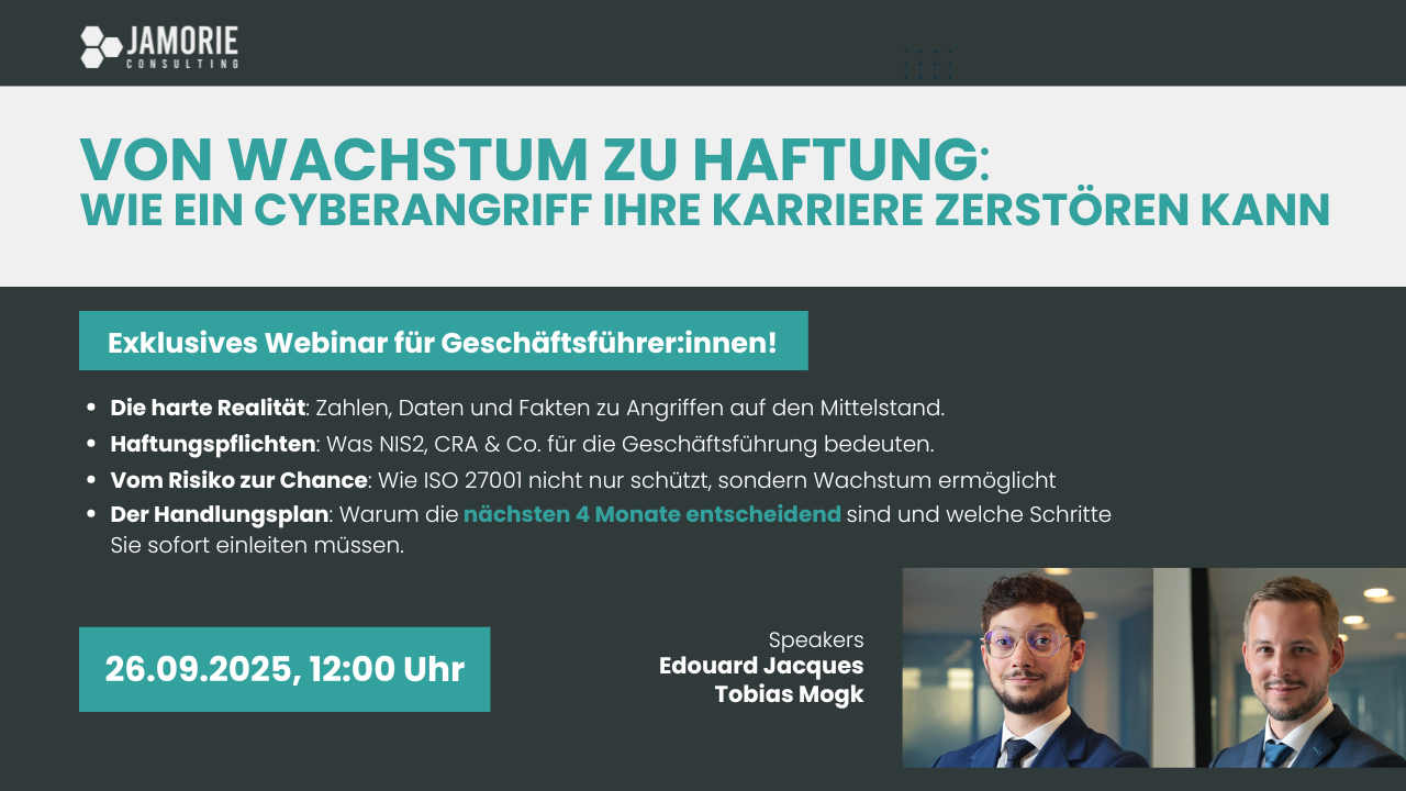 Von Wachstum zu Haftung: Wie ein Cyberangriff Ihre Karriere zerstören kann
